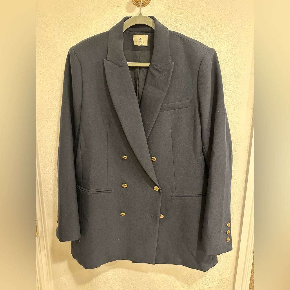 Tuckernuck Navy Blazer with Gold Accents